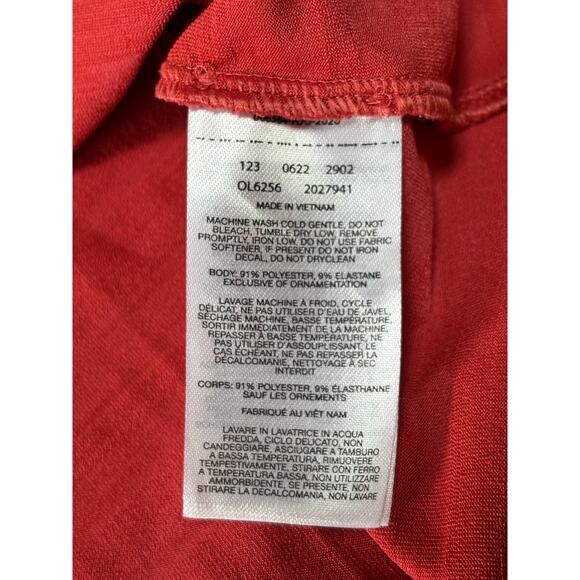 Mountain Hardwear‎ Dark Coral/Peach Long Sleeve Athletic Base Layer Shirt Size L - Picture 6 of 6